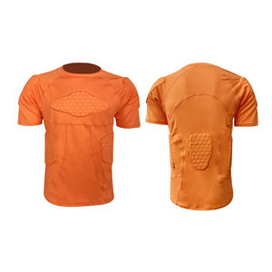 Chemise de sport rembourrée de qualité supérieure pour hommes, compression, protection des côtes thoraciques, vêtements d'entraînement athlétique, vente en gros - Product Image 6