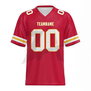 Revolucionario diseño de contraste de color nuevo estilo camiseta de fútbol americano camisetas de algodón transpirables para adultos ropa deportiva informal - Product Image 1