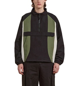 Chaqueta cortavientos personalizada de venta superior al por mayor para hombres, jersey de nailon, ropa impermeable para exteriores, chaqueta de nailon con paneles para niños - Product Image 3