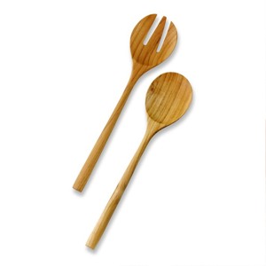 Mango Natural <b>Wood</b> Salad Server Set of 2 Handmade Unique Kitchenware - Product Image 6
