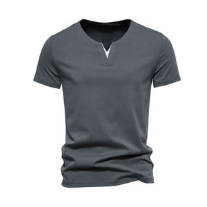 Camiseta informal para hombre más vendida, tela de lona suelta transpirable de algodón/fibra de bambú de talla grande, último diseño de Pakistán - Product Image 1