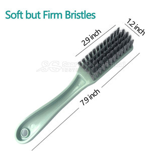 Brosse de nettoyage d'ongles classique de bonne qualité, poils en nylon, manche en plastique, design compact, poils flexibles, manipulation confortable - Product Image 3