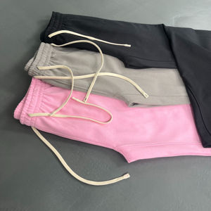 Pantalons de jogging unisexes personnalisés 2026, légers, évasés, streetwear, avec logo imprimé en relief, pantalon pour homme - Product Image 3