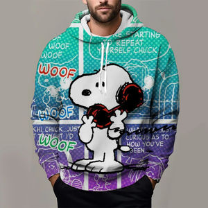 Automne hiver hommes à capuche avec dessin animé 3D surdimensionné sweat hauts pull décontracté pour enfant fille garçon Couple col à capuche - Product Image 2