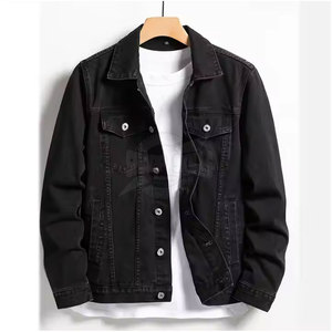 Chaqueta de Mezclilla para Hombre, Estilo Moderno, Alta Calidad, Cuello Alto, Corte Ajustado, Transpirable, Venta al por Mayor, la Más Vendida en Línea - Product Image 1