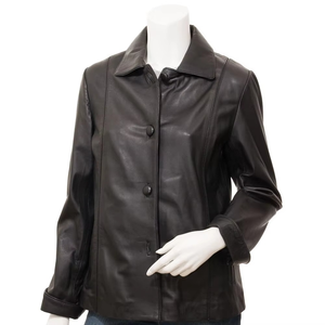Chaqueta de Motociclista de Cuero Genuino Elegante para Mujer, Ropa Exterior Informal y Cómoda para Uso Diario con Característica Transpirable - Product Image 2