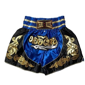 Shorts de boxe Muay Thai MMA unisexe de haute qualité, respirants, extensibles, pour arts martiaux, décontractés, taille élastique, 100% polyester, personnalisables - Product Image 1