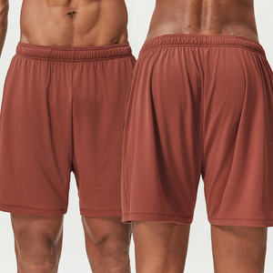 Pantalones cortos deportivos informales de verano para hombre, pantalones cortos de gimnasio con cintura elástica y cordón con bolsillos traseros de LICRA de algodón y logotipo personalizado, para verano, para mujer - Product Image 3