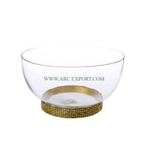 Bol à nourriture élégant et attrayant, en or poli, décoration de table, service de table à domicile, bol à nourriture fantaisie, nouveau design élégant - Product Image 4