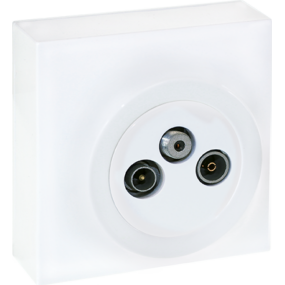 DUNE Blanc TV/FM/SAT Socket Fiches & Sockets Produit - Product Image 1