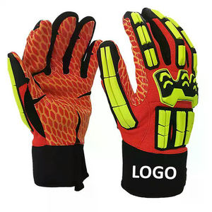 Guantes mecánicos de impacto multiusos Piel de cabra con protección TPR Forro de poliéster de nailon Tamaño XL Logotipo personalizable - Product Image 1