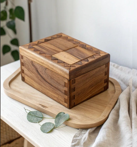 Wooden Dry Fruit Container Lid Sweets Chips <b>Cookies</b> Other Snacks Kitchenware Wooden <b>Box</b> - Product Image 5