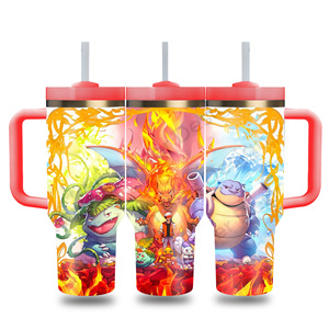 Coffret cadeau personnalisé en gros, ensemble de <span class=keywords><strong>chauffe</strong></span>-tasses isothermes en acier inoxydable à double paroi avec personnage de dessin animé co-marqué - Product Image 5