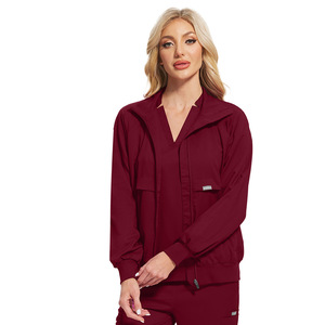 Nhà Máy Mới Co Giãn Bác Sĩ Thoáng Khí Dây Kéo Áo Tùy Chỉnh Bệnh Viện Y Tế Mềm Đồng Phục Điều Dưỡng Phẫu Thuật Phụ Nữ Chà Áo Khoác - Product Image 6