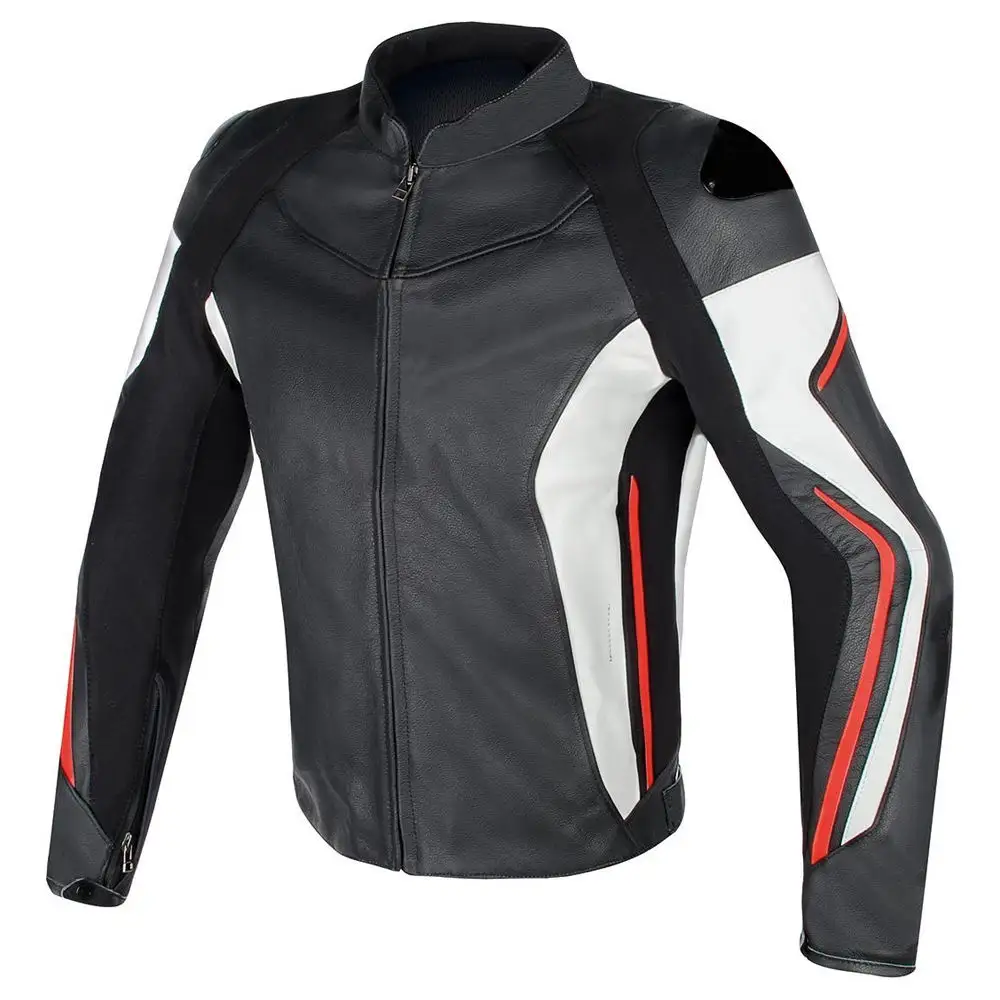 पुरुष चमड़ा मोटरसाइकिल जैकेट मोटरबाइक सुरक्षात्मक गियर जैकेट कोट रेसिंग मोटरबाइक जैकेट