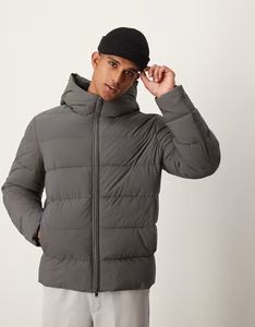 New Arrival Men's <b>Warm</b> Winter Shiny Quilted Puffer <b>Jacket</b> Windbreaker <b>Waterproof</b> Winter <b>Jacket</b> Padded Thick Black Hooded <b>Jackets</b> - Product Image 1