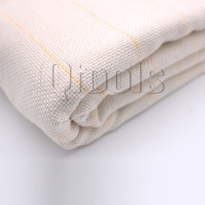 Tela de tapicería de poliéster/algodón blanca de 1.5M de ancho, 260 GSM, peso medio, para pistola de tufting, en stock. - Product Image 5