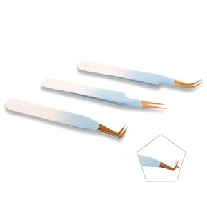 Pince à cils de conception professionnelle unique en acier inoxydable de haute qualité avec une prise en douceur précise - Product Image 1