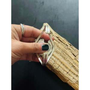 Bobby Johnson Fashion <b>Cuff</b> <b>Bracelet</b> Multi-Stone & Sterling <b>Silver</b> Cluster Design - Product Image 5