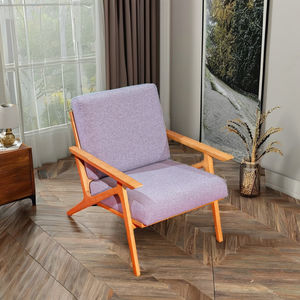 Silla de ocio moderna de mediados de siglo, salón de madera duradero con cojines para el hogar, sala de estar, apartamento, Hotel, muebles de Villa - Product Image 1