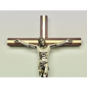 Crucifix croix en bois Jésus suspendu religieux inspirant INRI - Product Image 6