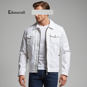Veste en toile pour homme 100% coton personnalisable, légère, chaude, durable, respirante, vêtement d'extérieur d'hiver, écologique, décontractée urbaine - Product Image 5