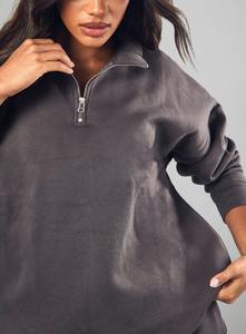 Sudadera de Mujer con Cuello Alto y Cierre de Cremallera, Súper Cómoda, Estilo Casual, Atractiva, con Hombros Caídos, Fabricante 2026 - Product Image 2