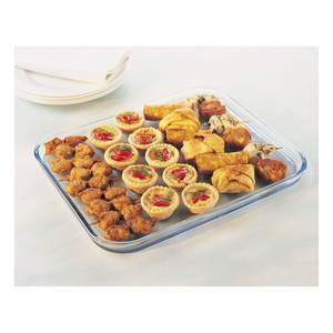 Transparent Borosilicate Glass Tray 32x26cm 8016 Model <b>Kitchen</b> <b>Storage</b> 291B000 - Product Image 2