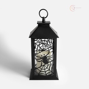Lanterne en métal élégante Porte-bougie avec poignée |   Éclairage décoratif élégant pour le Ramadan, imperméable, durable, pour le salon, intérieur - Product Image 2