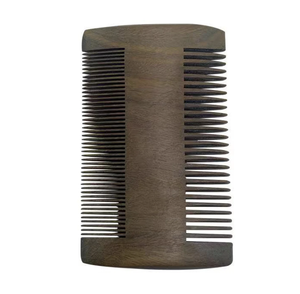Peine plegable Antiestático de madera Natural para hombre, peine de pelo de barba de doble cara, cepillo de masaje, juego de Peine - Product Image 5