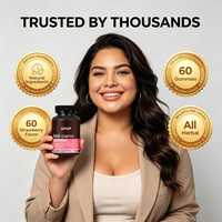 Complément alimentaire BBL Curve Gummies pour femmes adultes, saveur fraise, format gommes, flacon de 60 unités