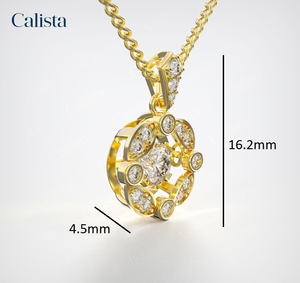 จี้สร้อยคอทองคำ 10K สไตล์หรูหรา ดีไซน์แฟชั่น ประดับด้วยเพชร CZ สำหรับผู้หญิง ผลิตในเวียดนาม-DS01005 - Product Image 6