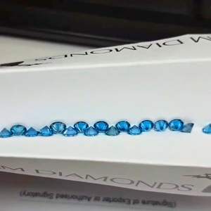 Diamante Azul de 5 MM Cultivado en Laboratorio para Joyería Sin Certificar - Product Image 1