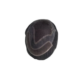 Peluca de Cabello Humano Virgen Remy Indio, Tupé con Ondas Naturales, Trama Única para Prótesis Capilares de Encaje - Product Image 2