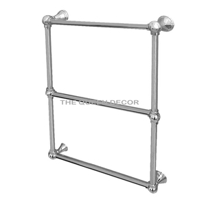 Porte-serviettes de luxe mural de haute qualité nouveau Style carré en acier inoxydable métal forme Unique noir fini - Product Image 5