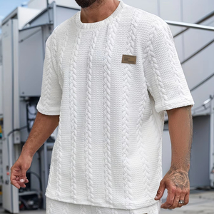 Conjunto de algodón de verano para hombre, traje informal de tela de secado rápido transpirable para vacaciones en la playa, tendencias 2025 para hombres - Product Image 1