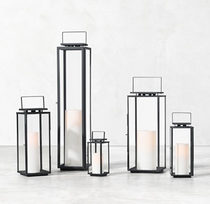 3 Piece Metal <b>Lantern</b> Tabletop Candleholder Outdoor Brown Finished Metal <b>Lantern</b> for Home & Hotel <b>Christmas</b> Decoration - Product Image 5