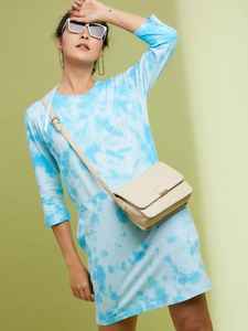 Robe mi-longue élégante Tie Dye pour femmes, nouvelle collection été - Product Image 6