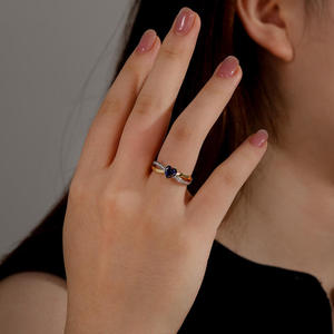 Jeulia Fashion Twist Infinity Heart <b>Ring</b> with Claw Inlay - Product Image 5