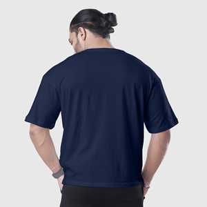 100% algodón logotipo personalizado camisetas para hombres peso pesado en blanco de gran tamaño 100% algodón patrón sólido estilo Formal - Product Image 2