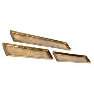 คุณภาพที่เหนือกว่าชาและกาแฟที่ให้บริการถาดชุด2การออกแบบที่เรียบง่ายขนาดใหญ่โลหะถาดอาหารจากอินเดีย - Product Image 4