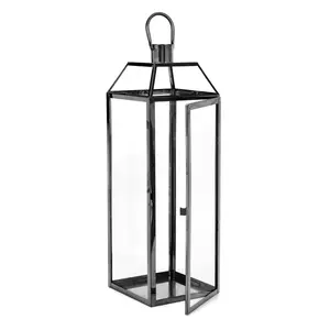 2023 Decorative Lanterns Vintage Hanging Lantern Metal Candle Holder Events Parities and Moroccan Black Lantern - Product Image 5