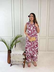 Kurti sans manches en rayonne tendance pour les occasions festives, pour les demoiselles d'honneur, les mariages, les tenues décontractées et les soirées - Product Image 3