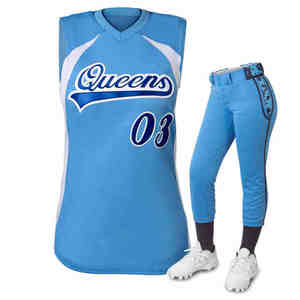 Uniforme de baseball sans manches nouveau design, uni, bonne couture, de grande taille, ensemble complet - Product Image 3