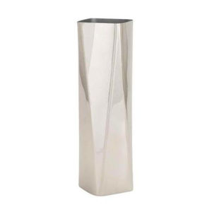 Elegante Juego de 3 floreros de metal con acabado plateado hecho a mano, perfecto para la decoración de Bodas de lujo - Product Image 5