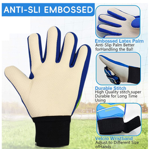 Gants de gardien de but professionnels durables en gros gants de gardien de but de football personnalisés poignée légère rembourrée respirante - Product Image 2