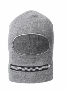 2025 Logo personnalisé tricot vert unisexe Gud qualité nouveau Design un trou masque de Ski couleur personnalisée cagoule Skimask avec fermeture éclair cagoule - Product Image 2