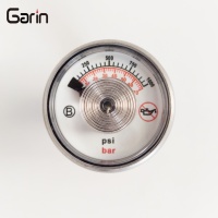 Vente directe d'usine 1000 PSI NPT1/8 Cadran 35MM Manomètre en laiton nickelé
