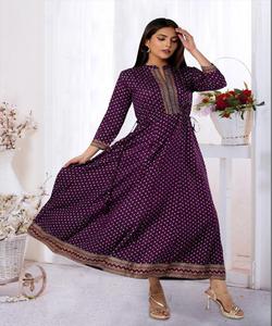 เสื้อผ้าสไตล์อินเดียชุดพื้นเมืองหลากสีชุดเครื่องแต่งกายดูดี - Product Image 6