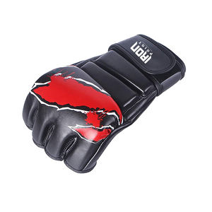 Gants d'entraînement de MMA pour hommes avec impression de logo personnalisé respirant boxe vêtements actifs confortable cuir de frappe pour arts martiaux - Product Image 3